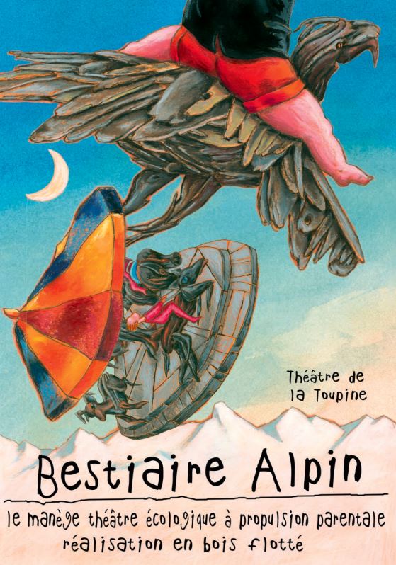 affiche Bestiaire Alpin - la toupine